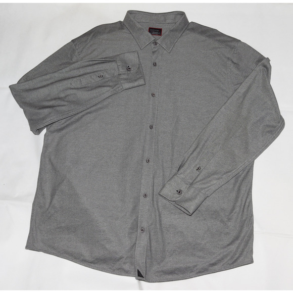 UNTUCKit Men's Long Sleeve Button Front Gray Shirt Size 3XL - Picture 1 of 7
